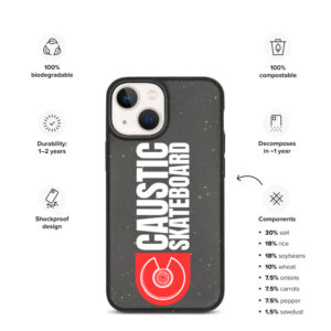 Coque de téléphone biodégradable pour iPhone - Caustic Skateboard -